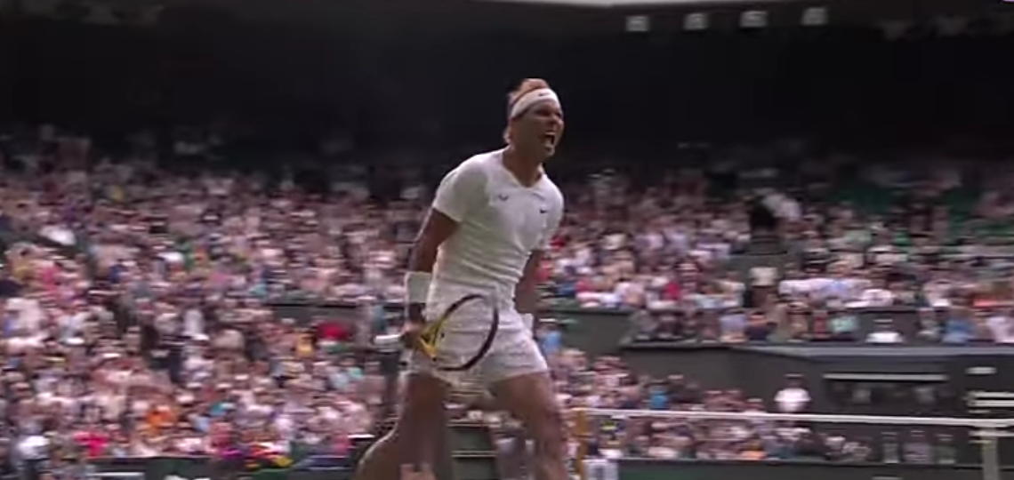 Rafael Nadal Roars His Way to Second Round