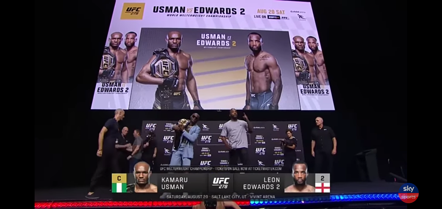 Kamaru Usman mocks Leon Edwards over Jorge Masvidal incident