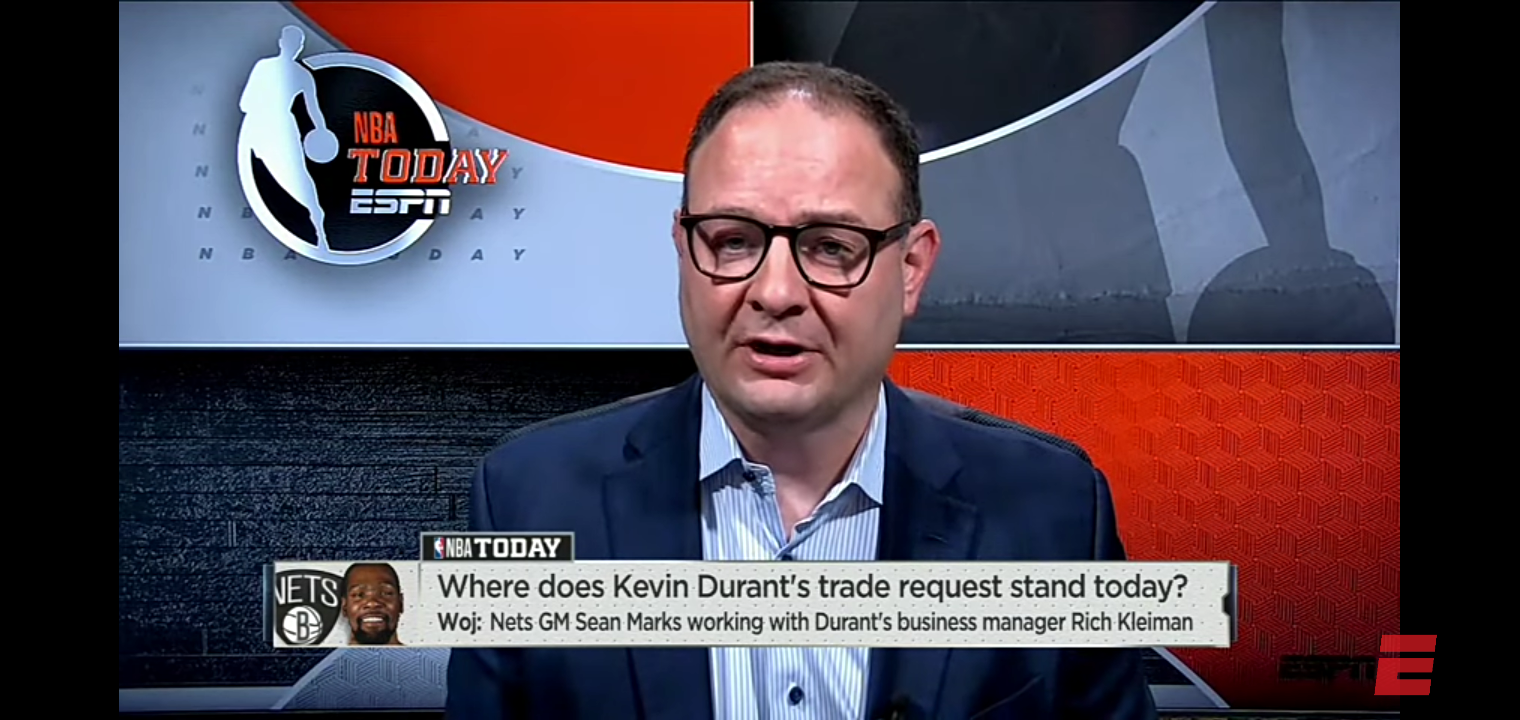 Woj on the Nets’ strategy as they look for trades for Kevin Durant 👀