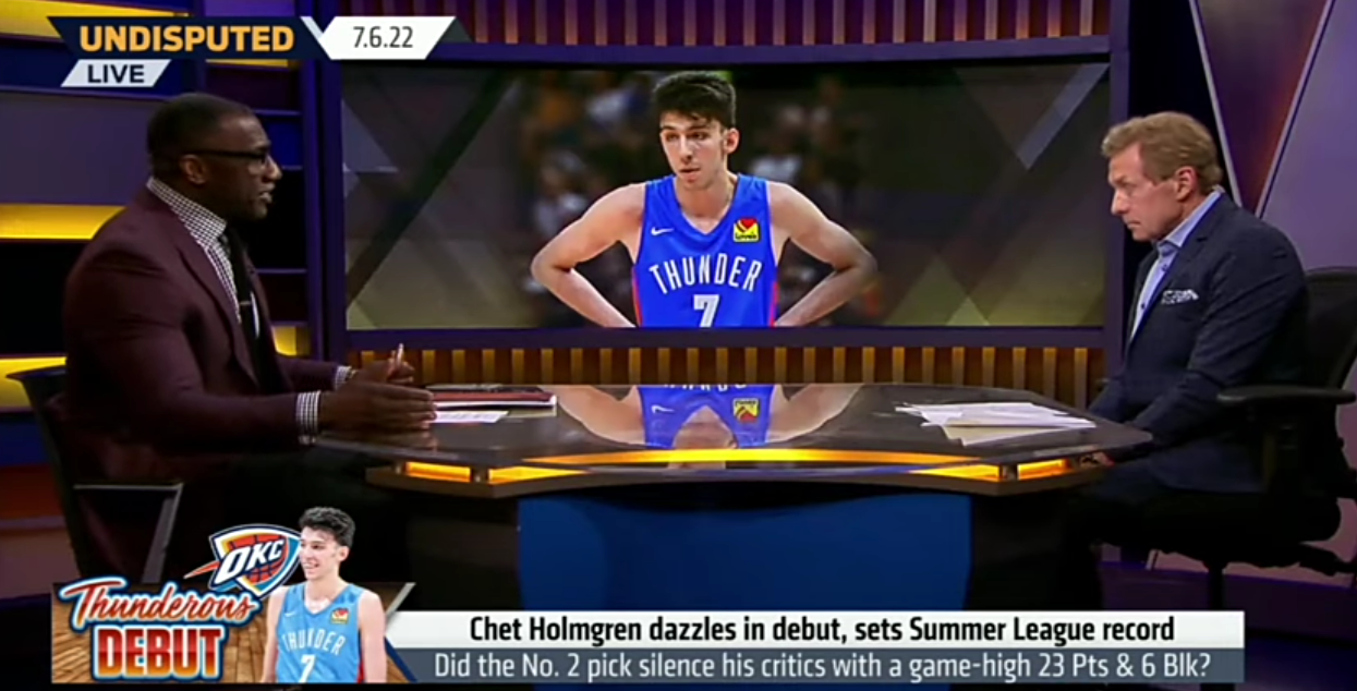 Chet Holmgren makes history with block party in Summer League debut vs. Jazz