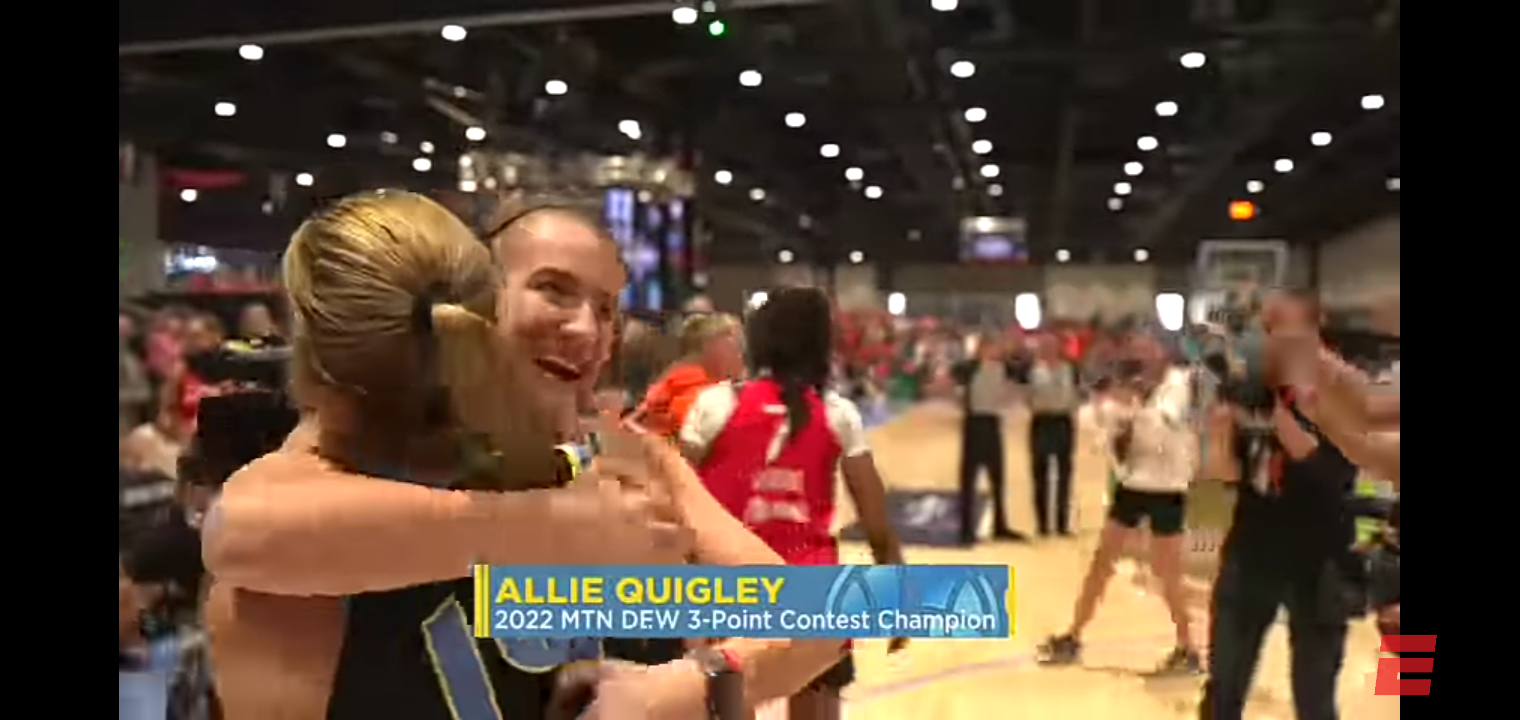 ALLIE QUIGLEY BECOMES THE FIRST FOUR-TIME 3-PT CONTEST CHAMPION IN WNBA OR NBA HISTORY 👀