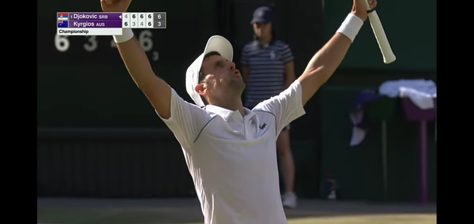 Djokovic beats Kyrgios to win 4th consecutive Wimbledon title 😤🎾