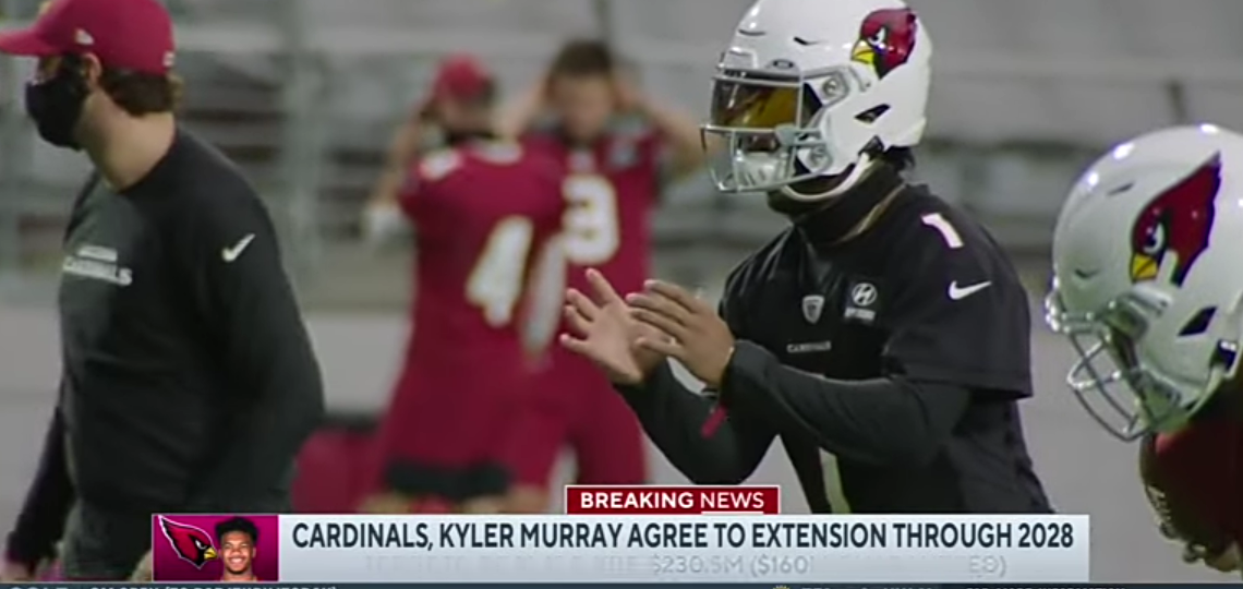 Kyler Murray, Cardinals Agree to 5-Year Contract Extension Worth Up to $230.5M