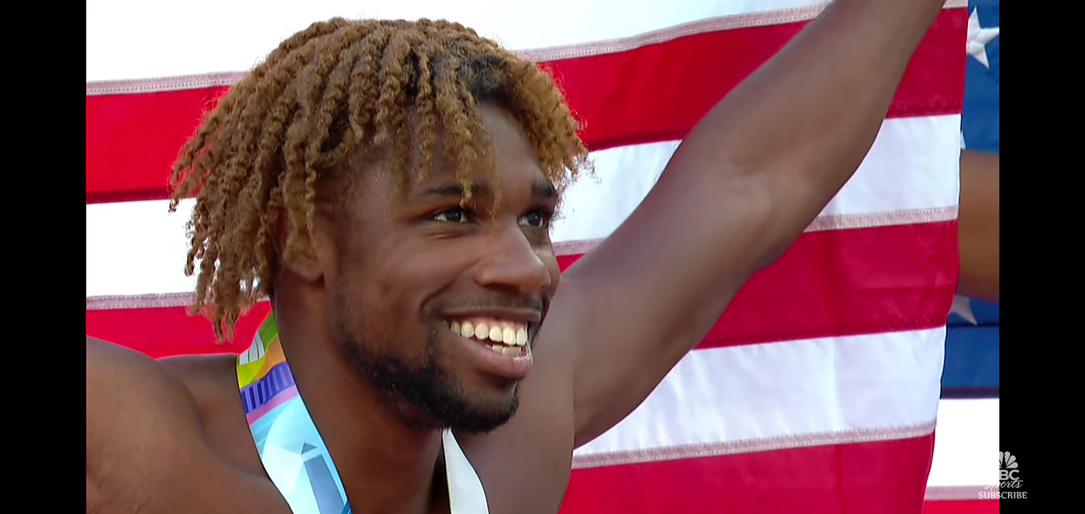 Noah Lyles SHATTERS 200m American record to repeat as World champ in USA podium sweep