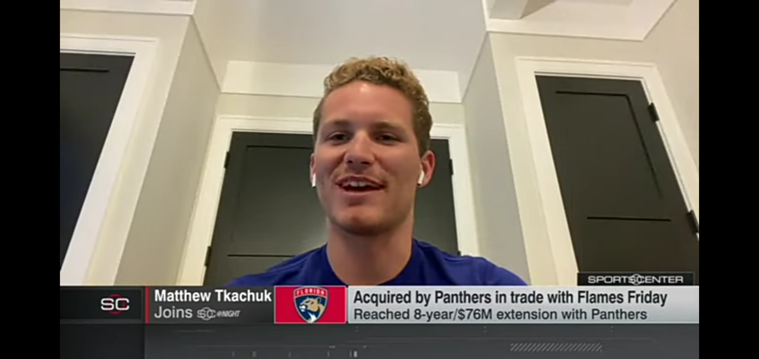 Matthew Tkachuk on BLOCKBUSTER trade to Panthers: I wouldn’t want to be anywhere else