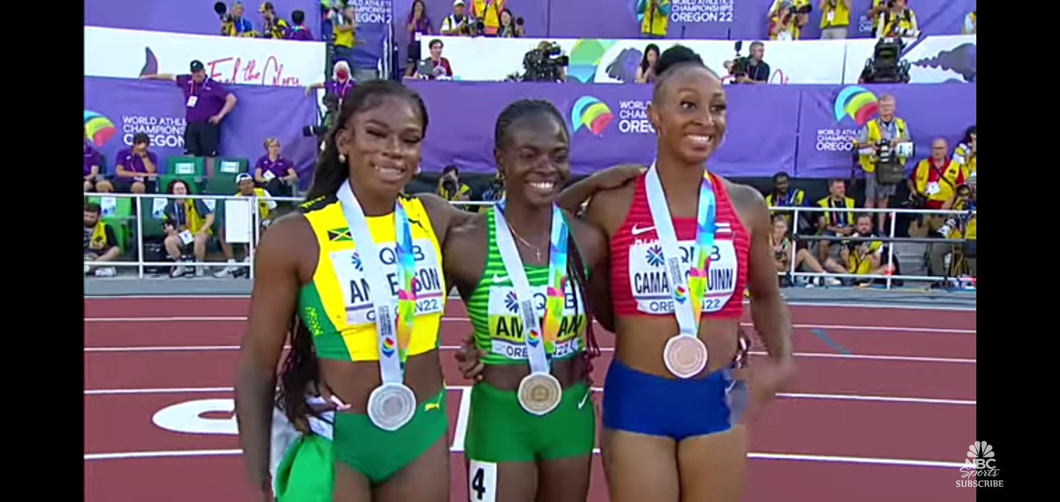 12.06!!! Amusan wins 100 hurdles World Title with preposterous wind-aided time