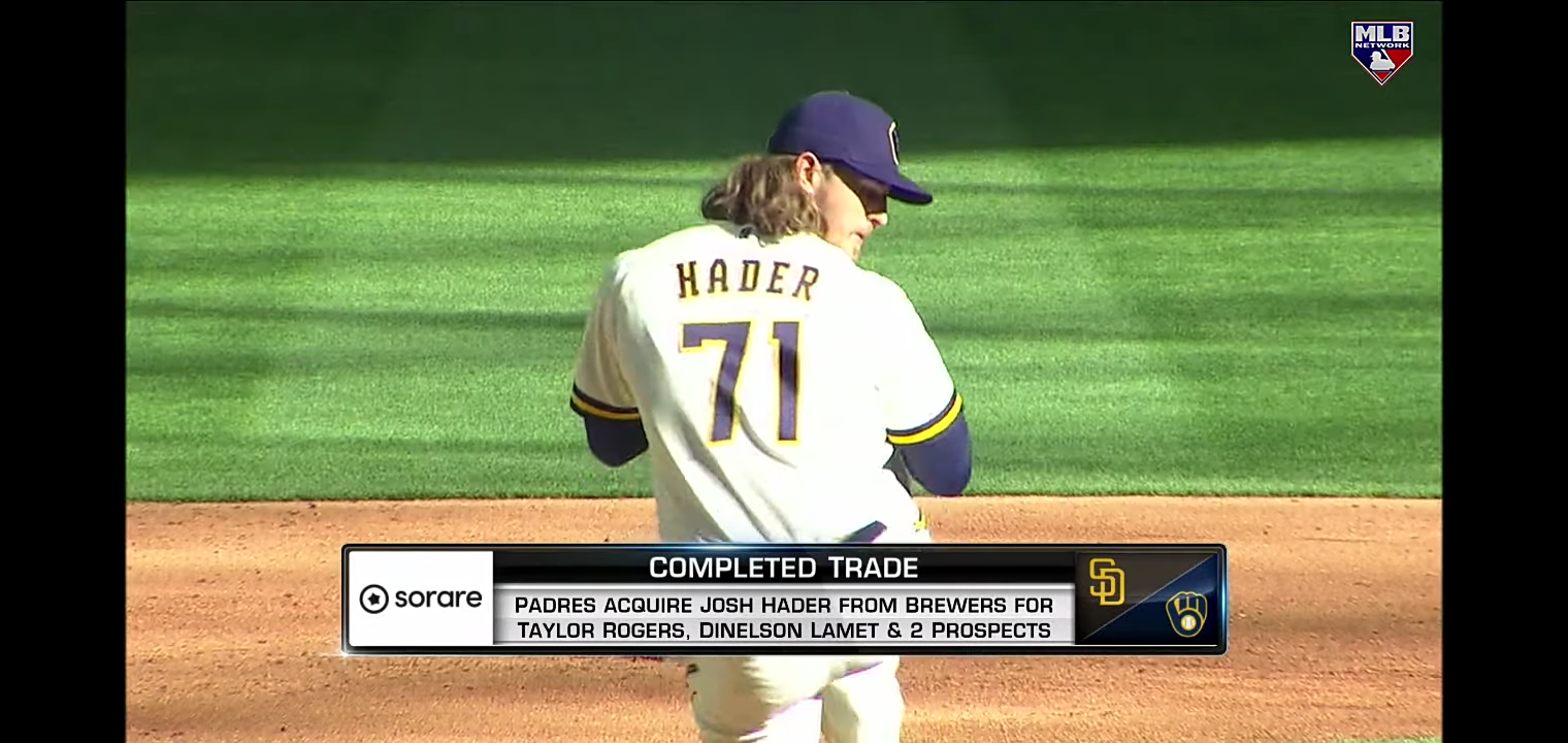Josh Hader traded to the Padres