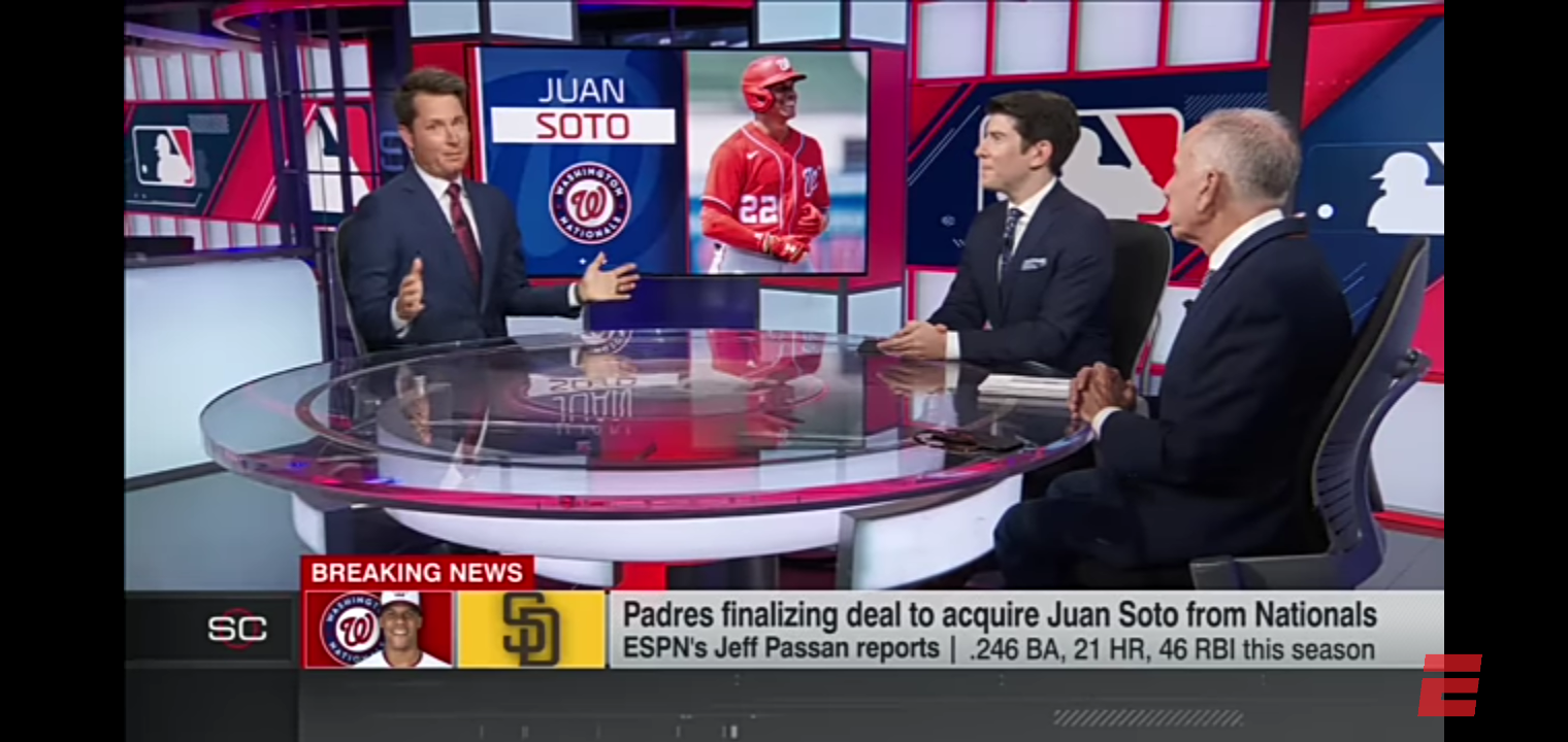 Jeff Passan details the Juan Soto trade to the San Diego Padres | ESPN Baseball Tonight
