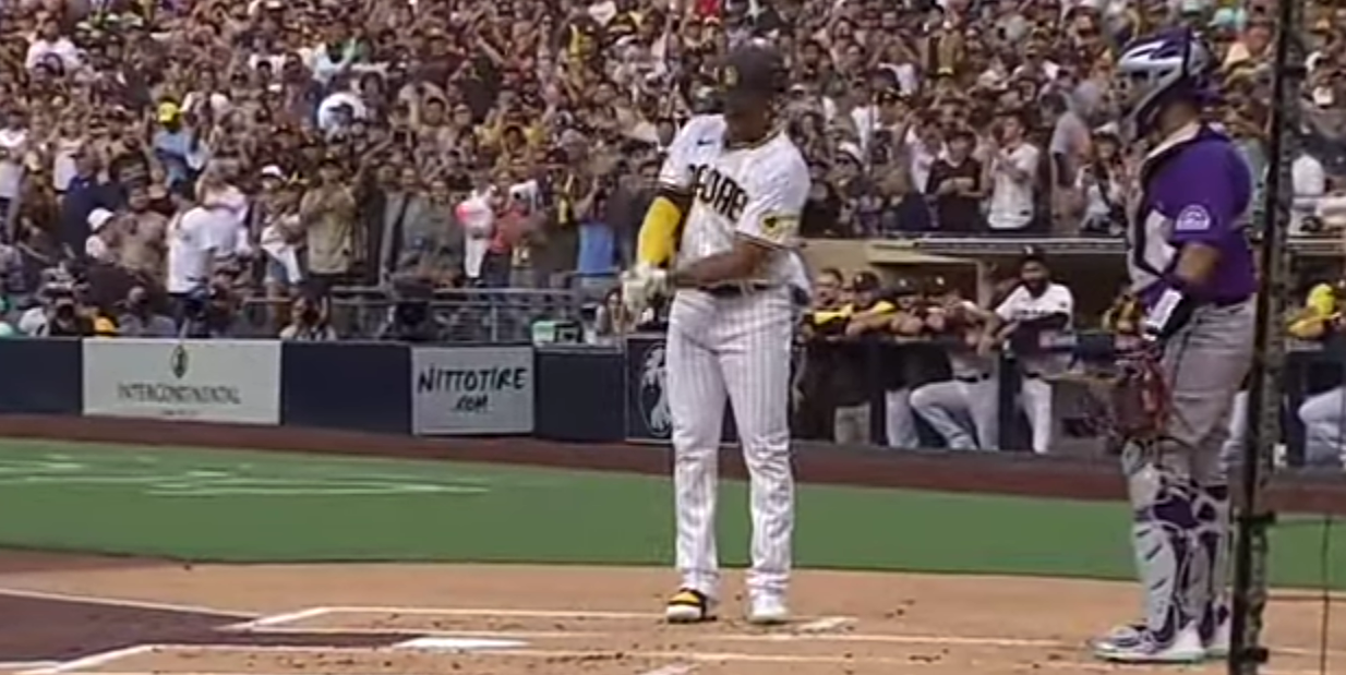 Juan Soto 1st At Bat With The San Diego Padres