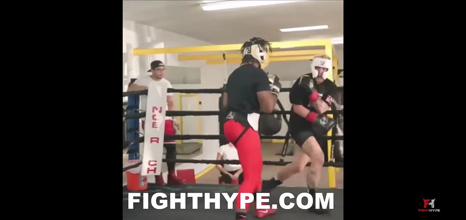 HASIM RAHMAN JR. LEAKS JAKE PAUL RUNNING FROM HIM IN SPARRING CLIP