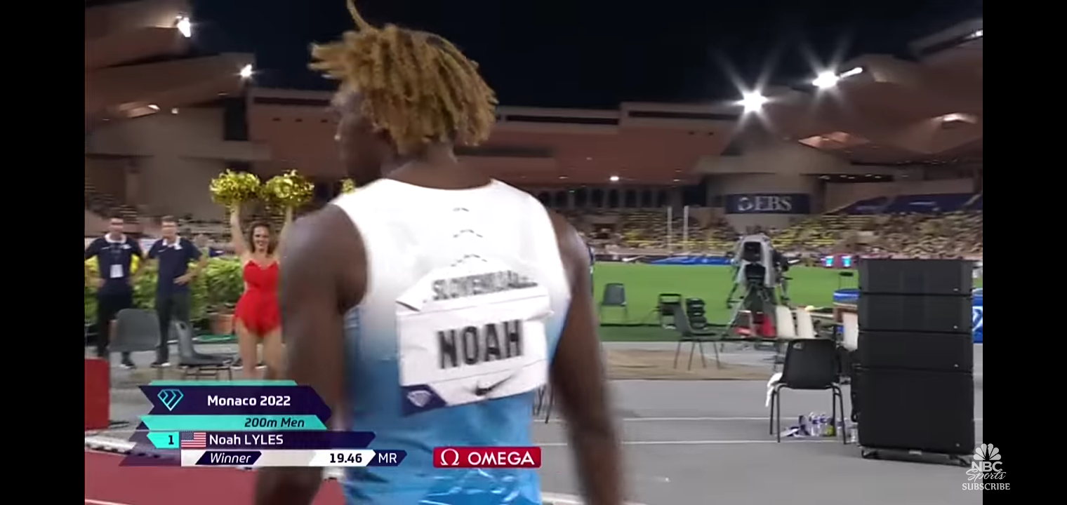 Noah Lyles leads U.S. sweep of men’s 200m at Diamond League Monaco