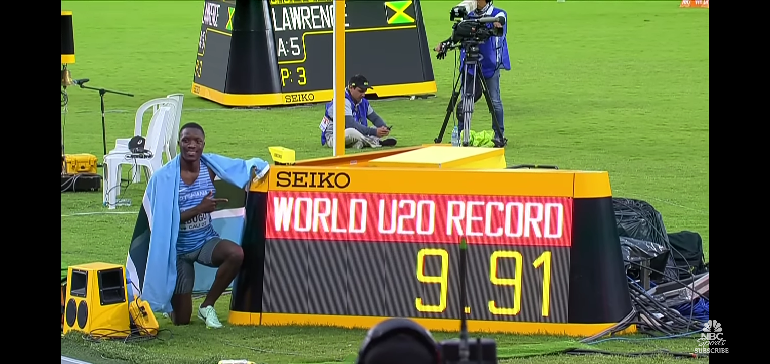 Botswana’s Tebogo channels Bolt, taunts his way to U20 WORLD RECORD in 100m￼