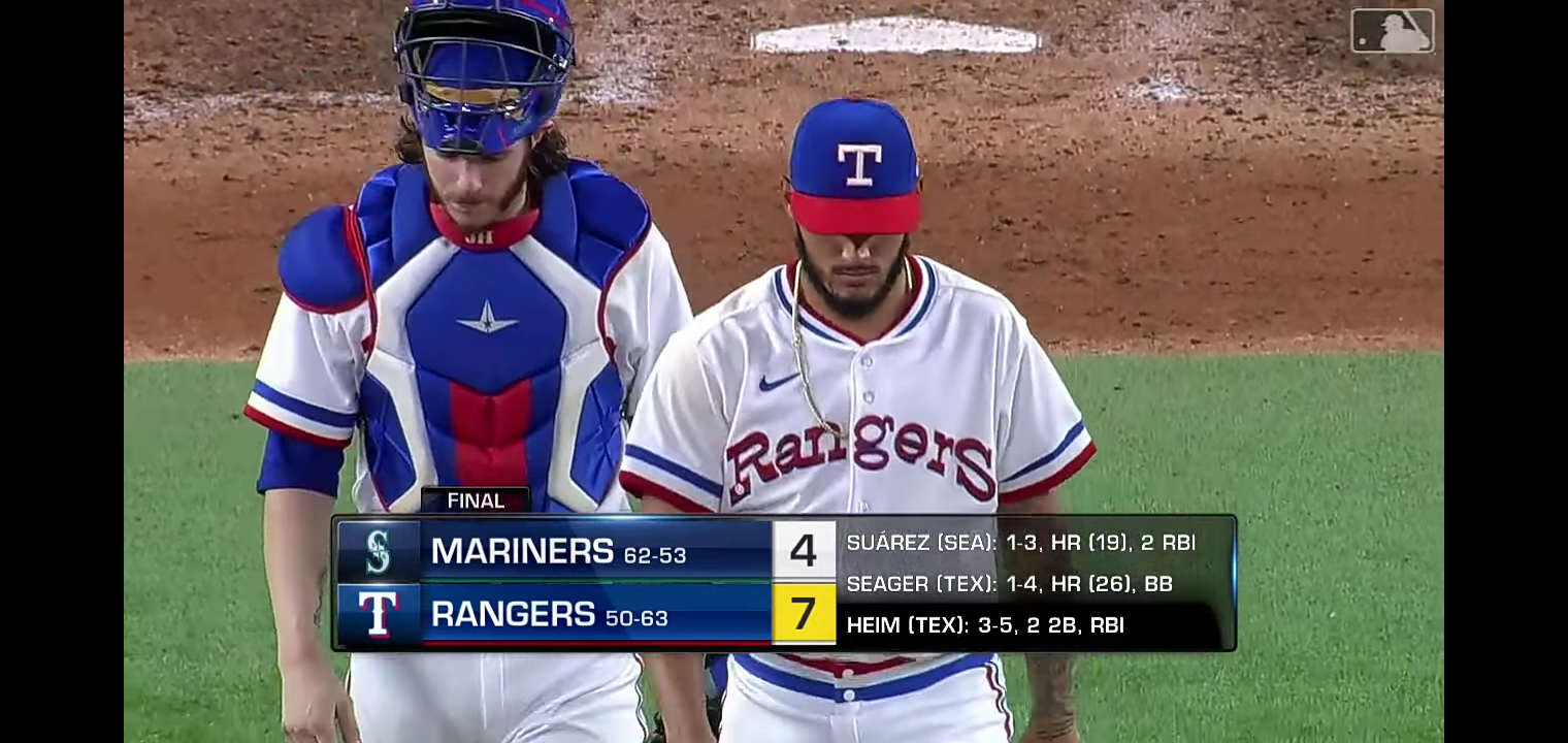 Mariners vs. Rangers MLB Highlights