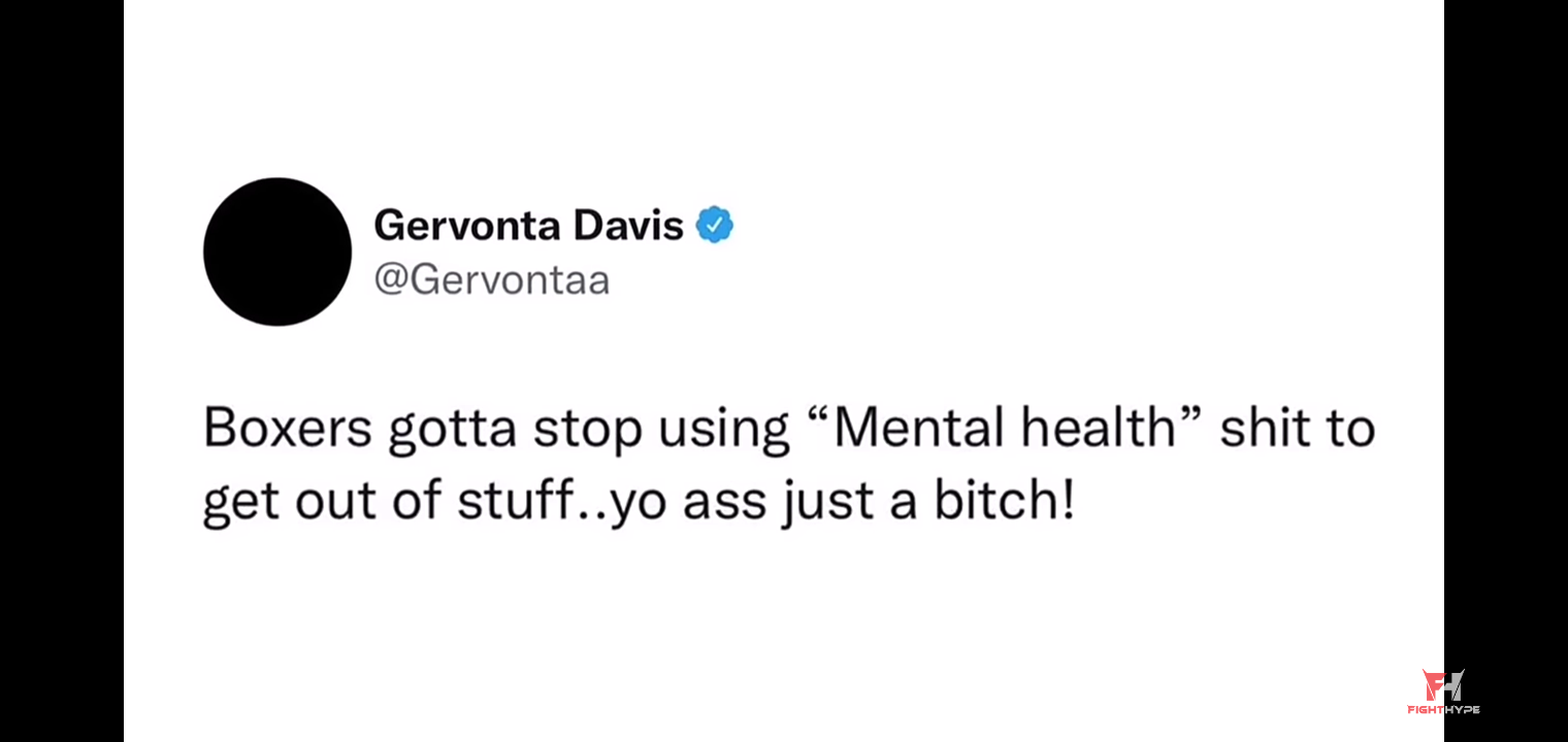 GERVONTA DAVIS & RYAN GARCIA WAR OF WORDS IGNITED BY ADRIEN BRONER MENTAL HEALTH PULLOUT