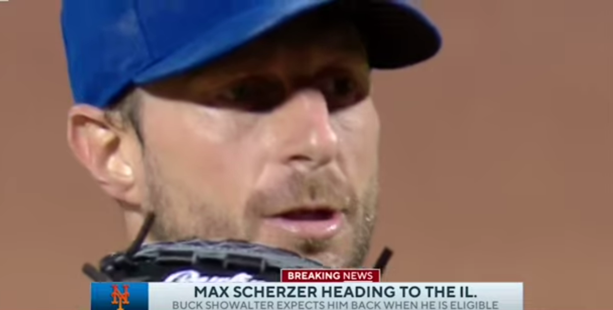 Mets ace Max Scherzer heading to Injured List