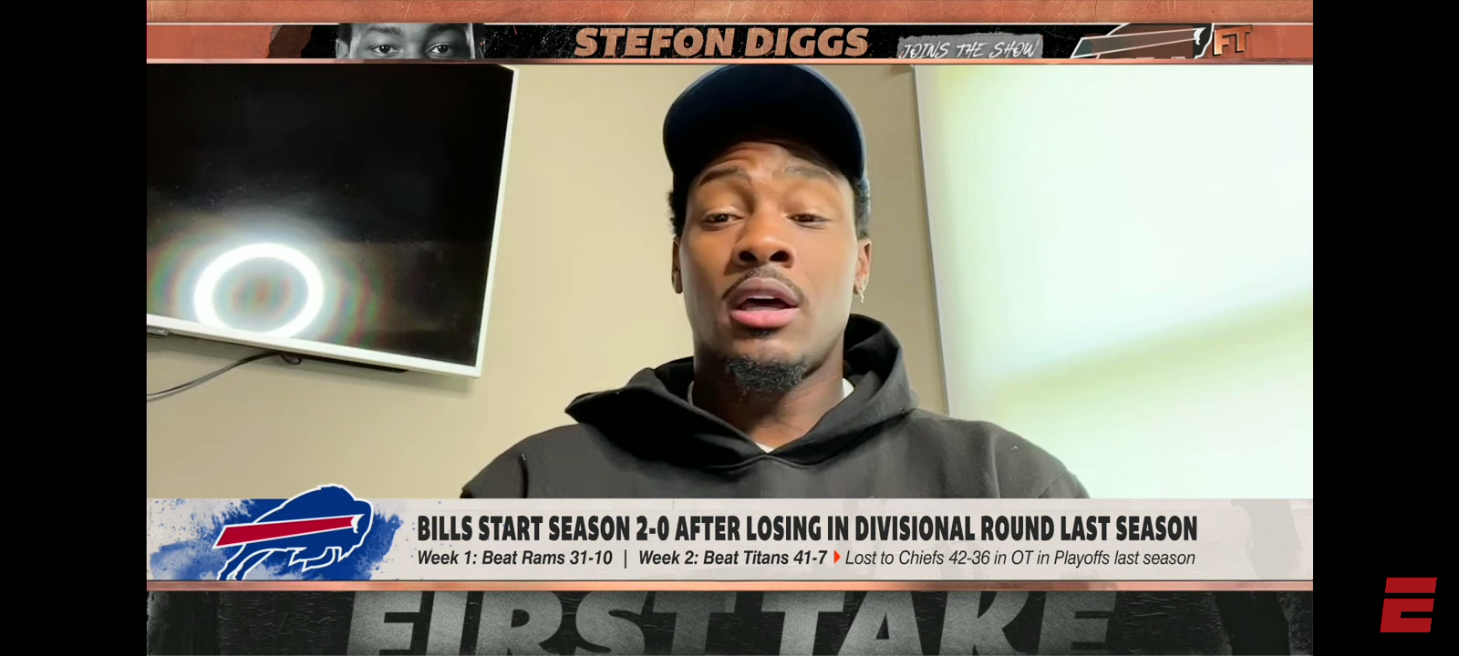 Stefon Diggs on Bills’ early success and Dane Jackson’s neck injury
