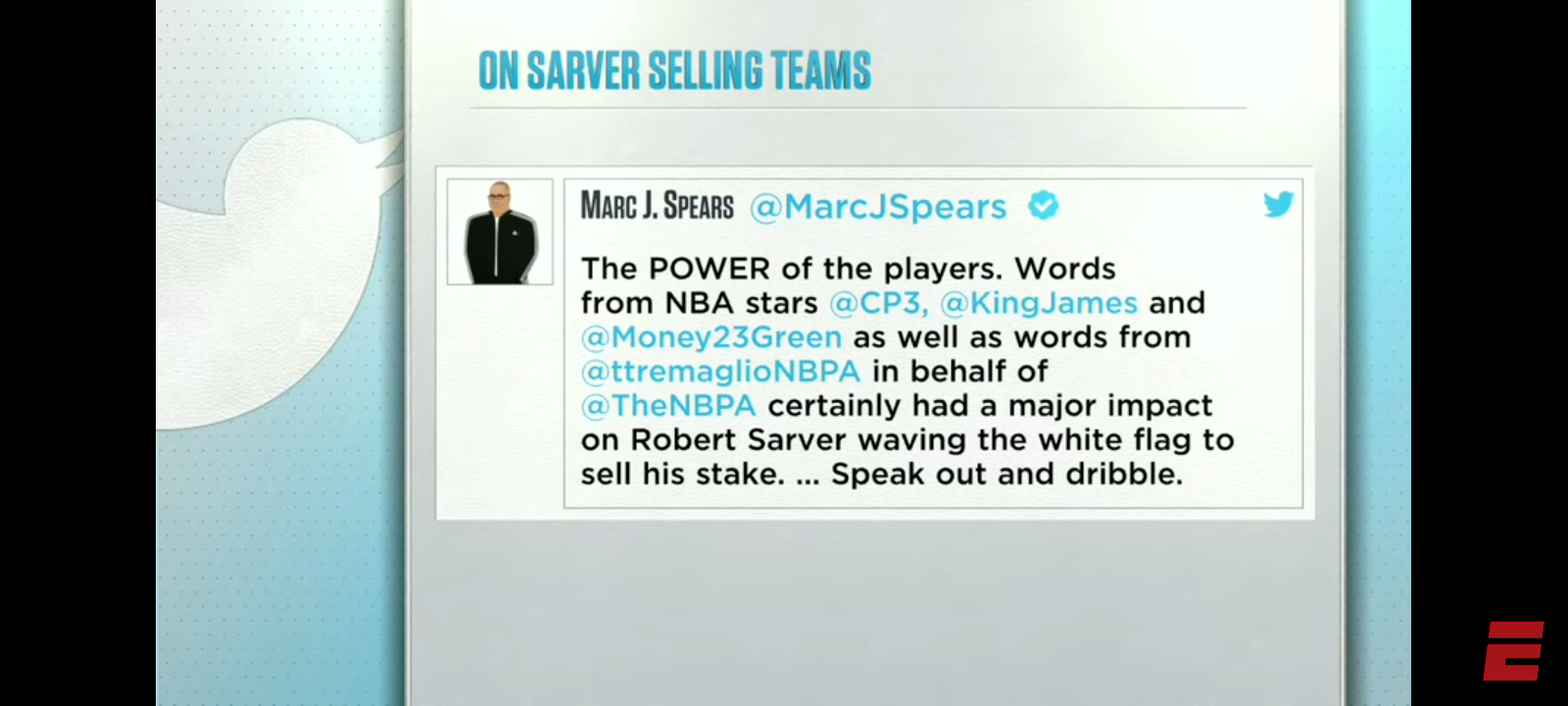 PLAYER REACTION to Robert Sarver announcing his intention to sell teams