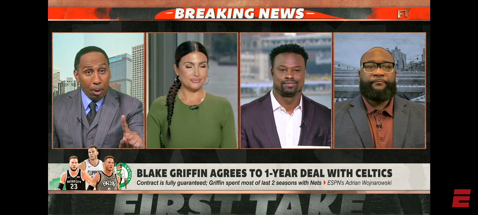 Stephen A. reacts to Blake Griffin signing a 1-year deal with the Boston Celtics