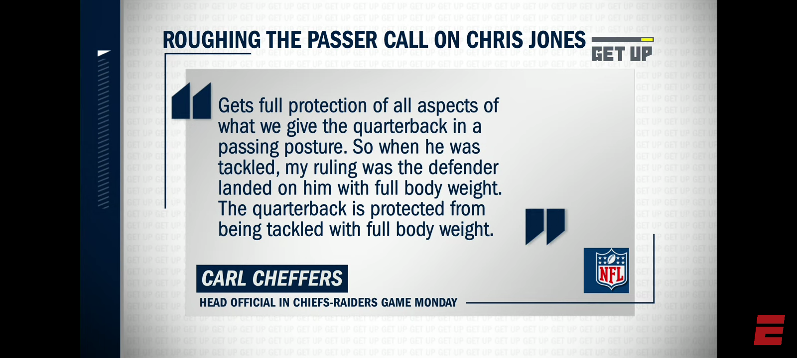 Is there any solution to roughing the passer penalties called in Week 5?