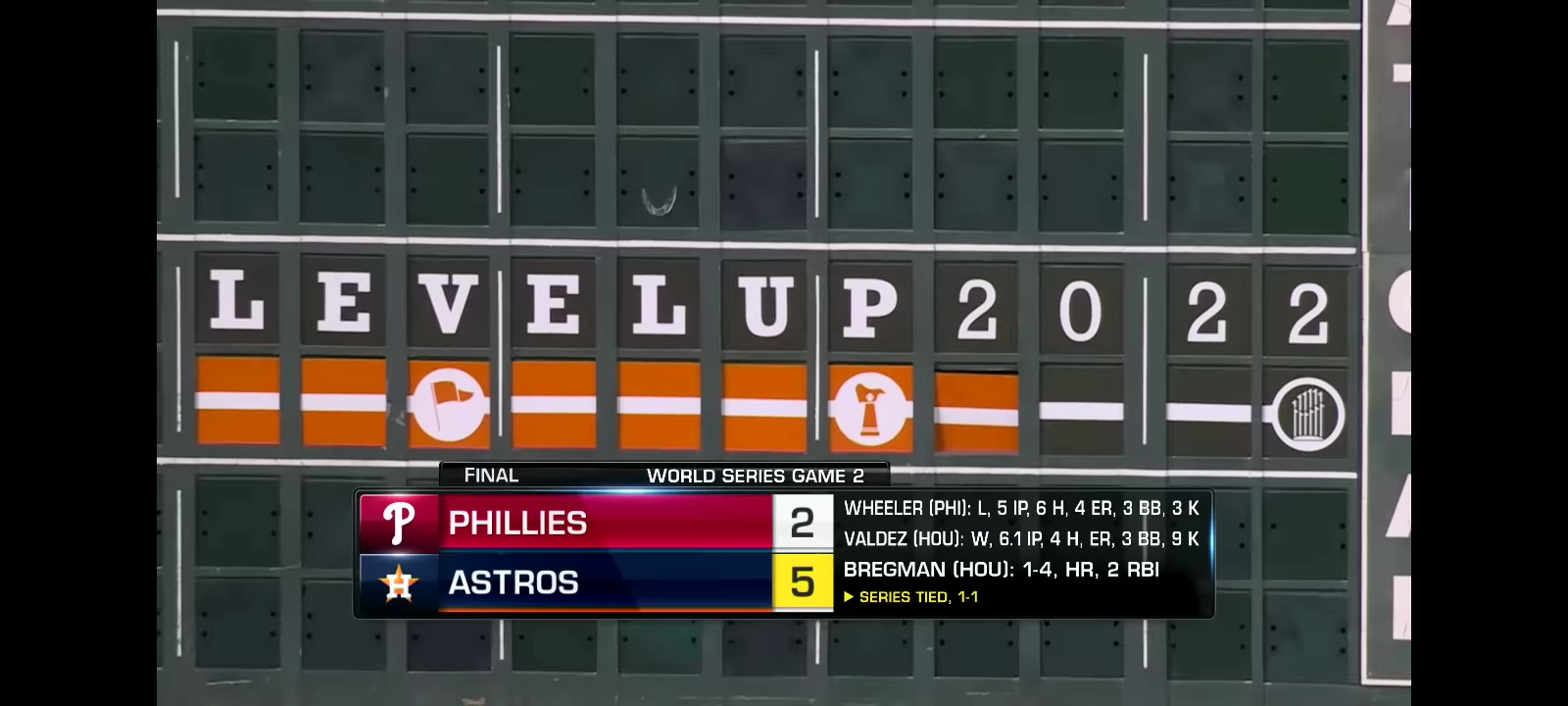 Phillies vs. Astros World Series Game 2 | MLB Highlights