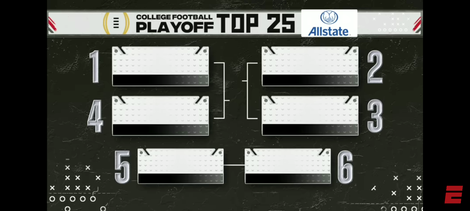 CFP Rankings No. 1-6 REVEALED