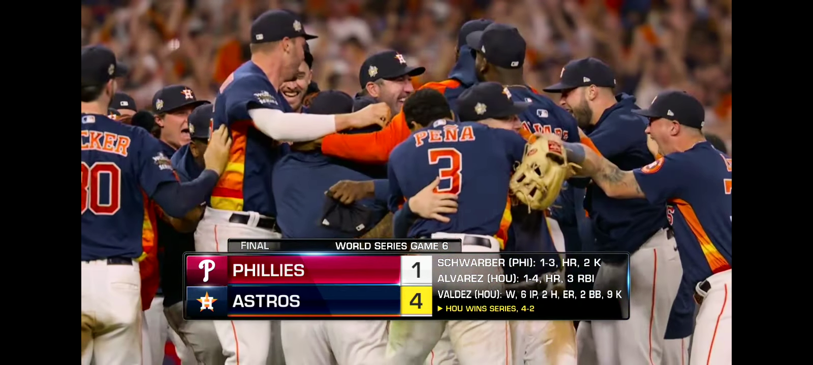 Phillies vs. Astros World Series Game 6 Highlights