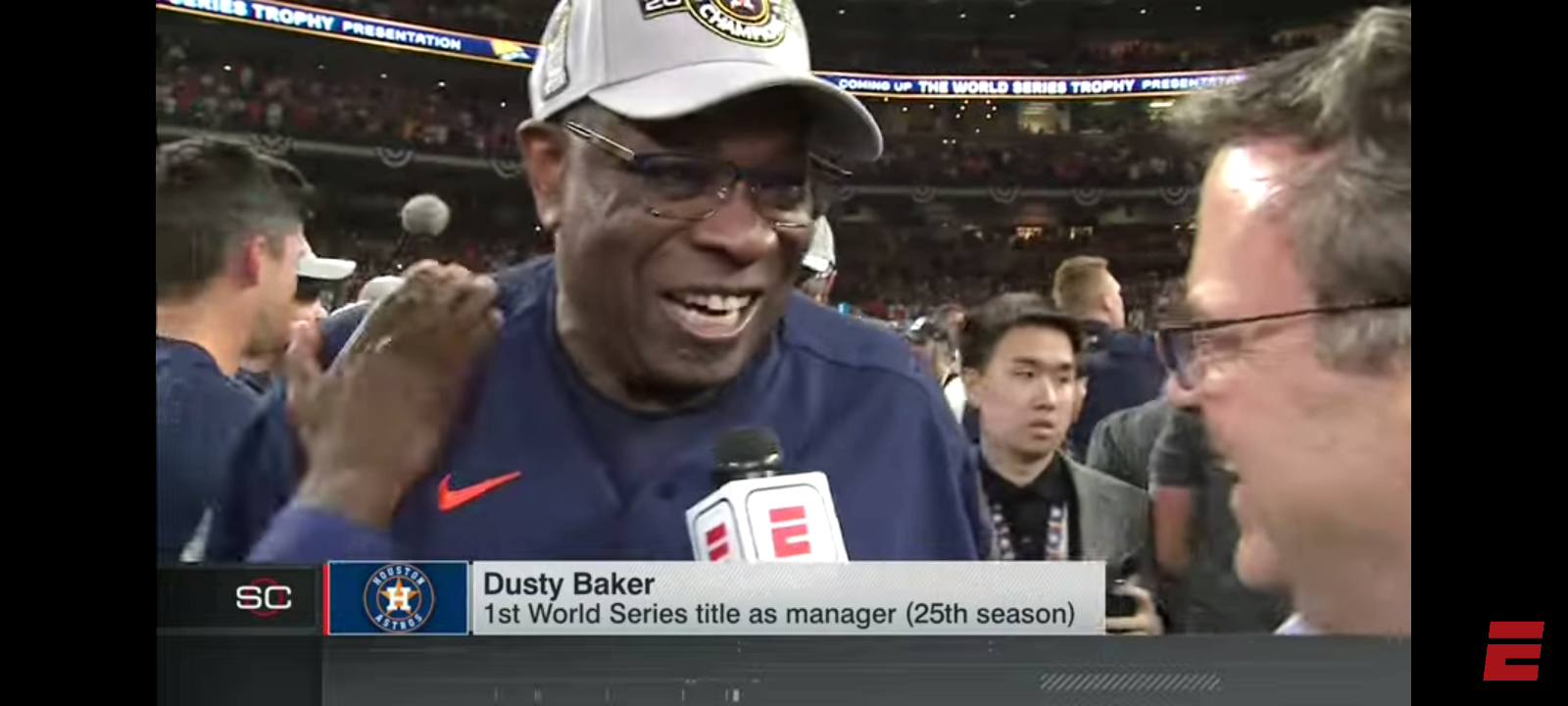 Dusty Baker after winning his 1st World Series as a manager: It’s a WONDERFUL thing