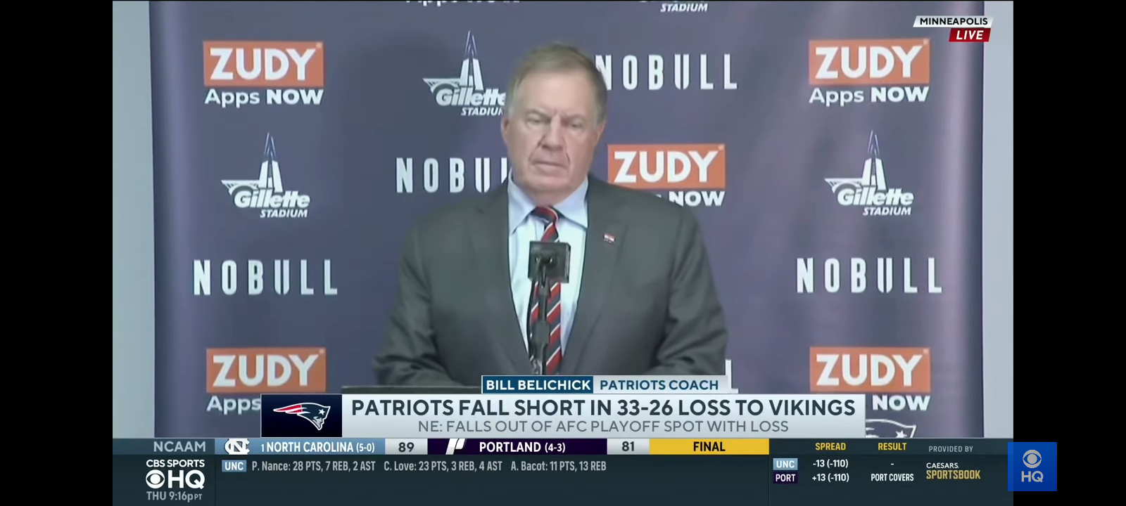 Patriots HC Bill Belichick UPSET over LOSS to Vikings [FULL PRESS CONFERENCE]
