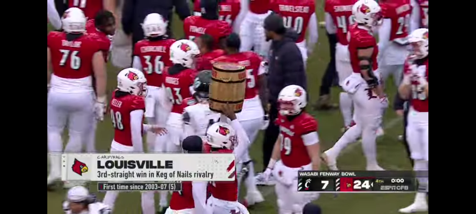 Wasabi Fenway Bowl: Cincinnati Bearcats vs. Louisville Cardinals