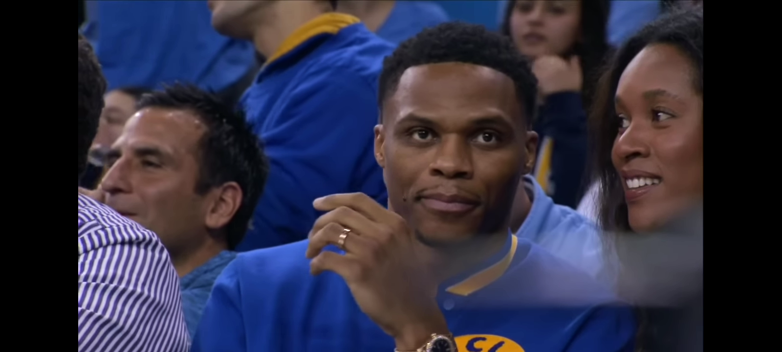 Russell Westbrook among athletes and celebs watching USC vs. UCLA