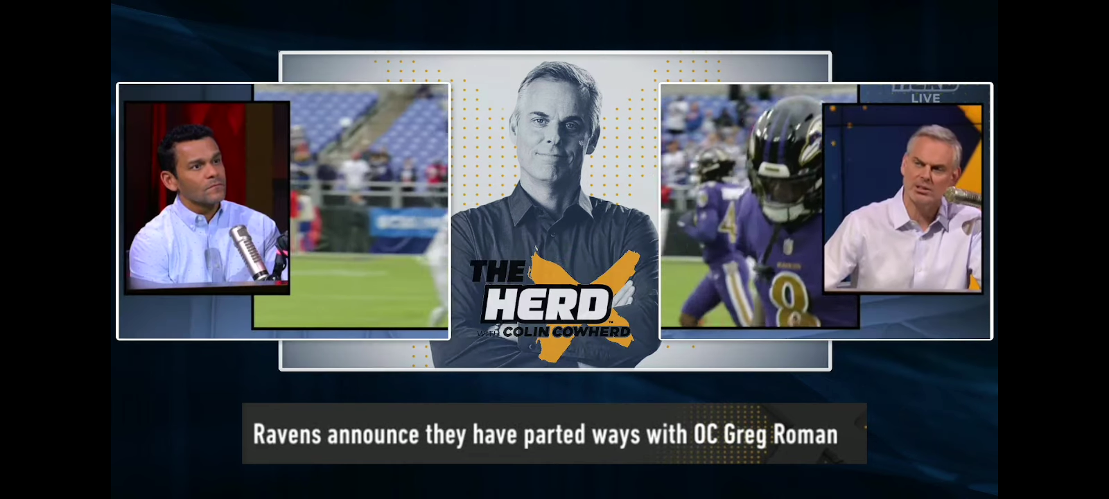 The Herd | [BREAKING] Ravens fire OC Greg Roman!! What’s next for Lamar Jackson?