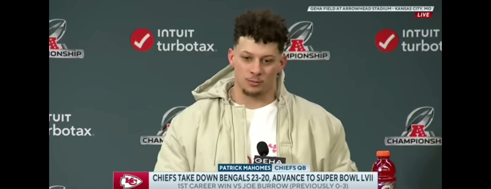 Patrick Mahomes couldn’t believe the Mayor of Cincinnati came after him