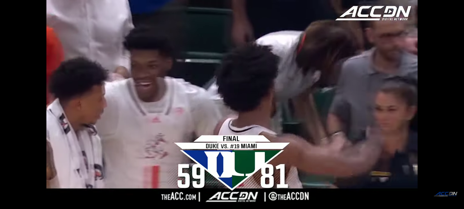 Duke vs. Miami Men’s Basketball Highlights