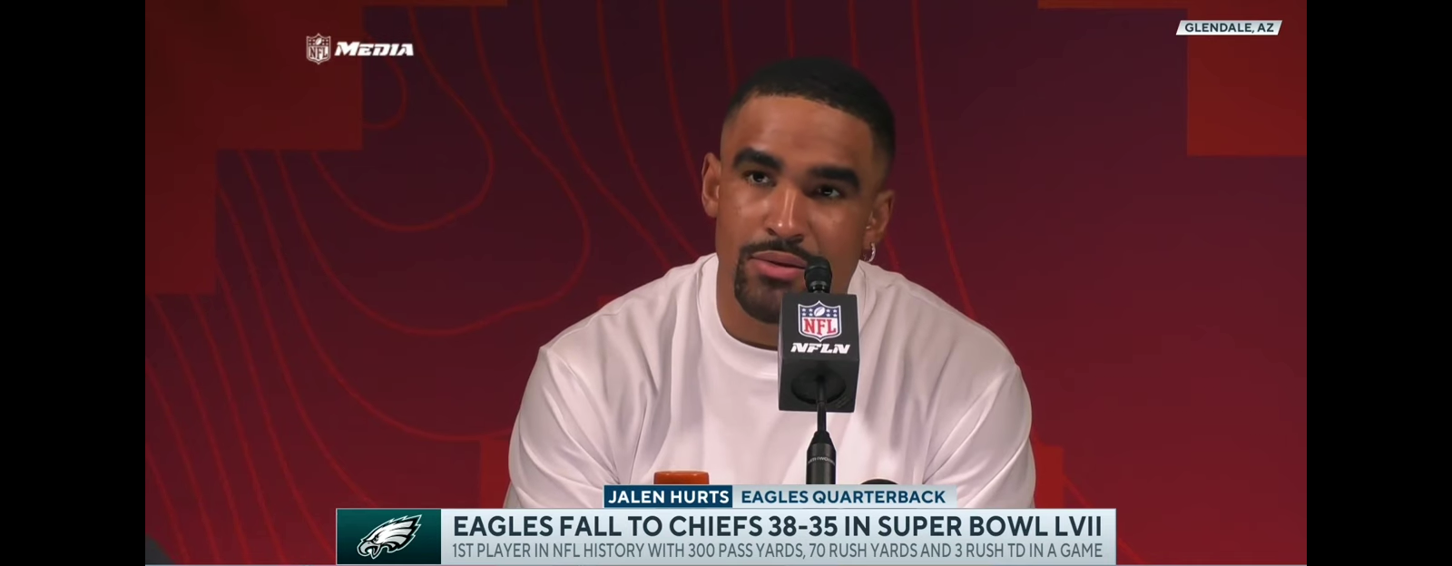 Jalen Hurts Says He Wants To Learn And Grow After Heartbreak Loss In Super Bowl LVII