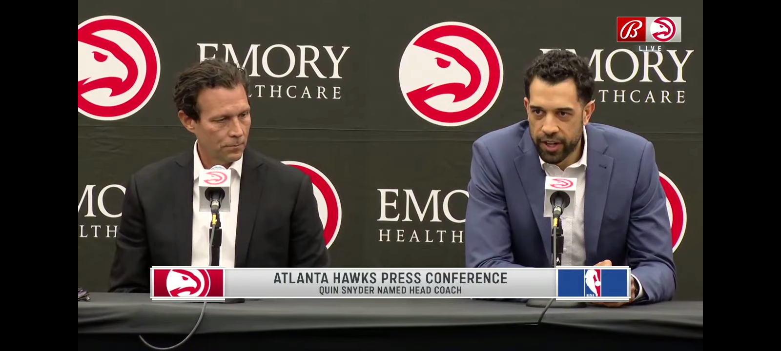 Quin Snyder introduced as Atlanta Hawks new head coach