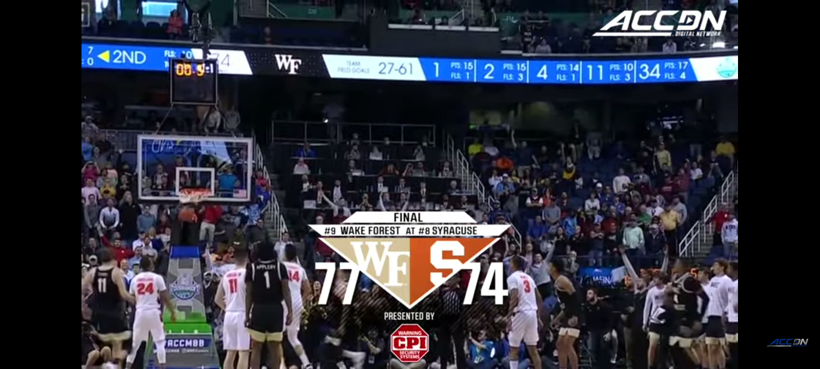 Wake Forest vs. Syracuse 2023 New York Life ACC Men’s Basketball Tournament Highlights