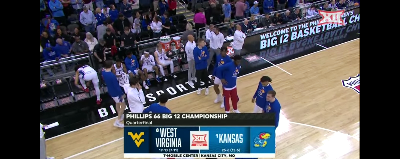 2023 Phillips 66 Big 12 Men’s Basketball Championship: West Virginia vs Kansas