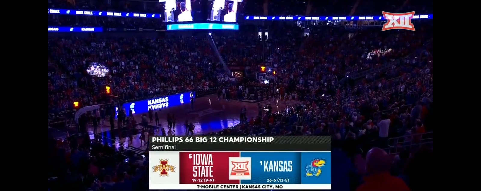 2023 Phillips 66 Big 12 Men’s Basketball Championship: Iowa State vs Kansas