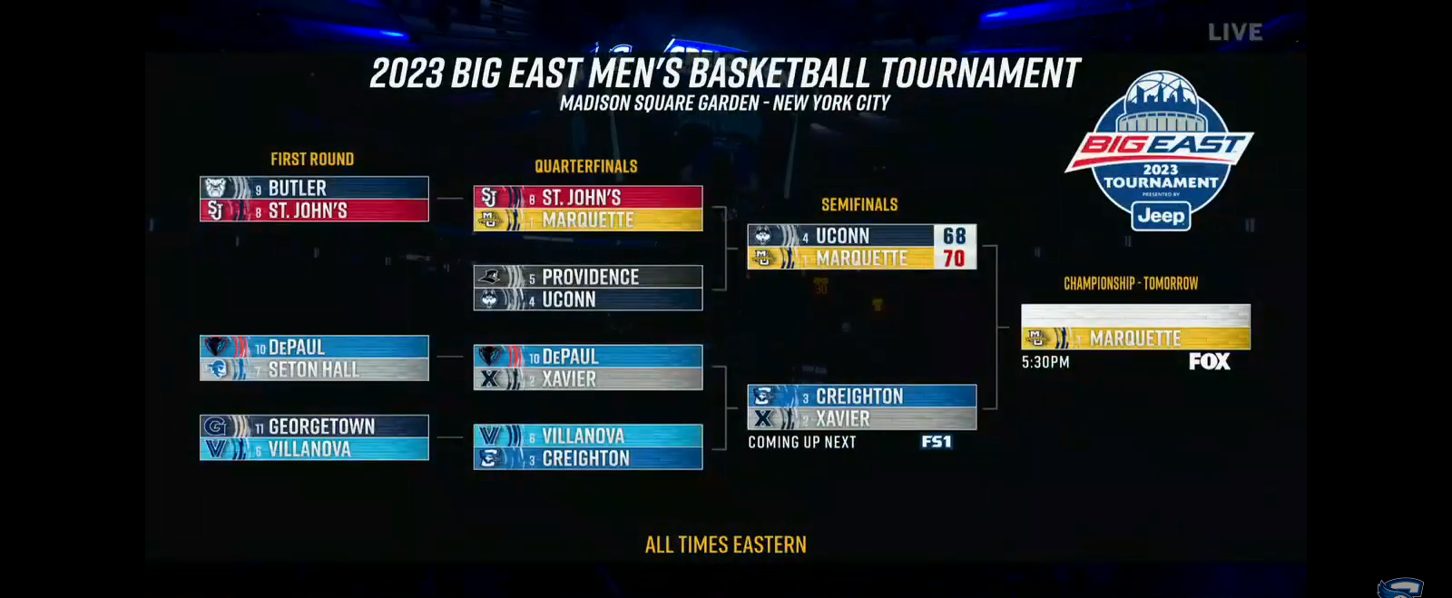 Creighton Men’s Basketball BIG EAST Tournament Highlights vs Xavier