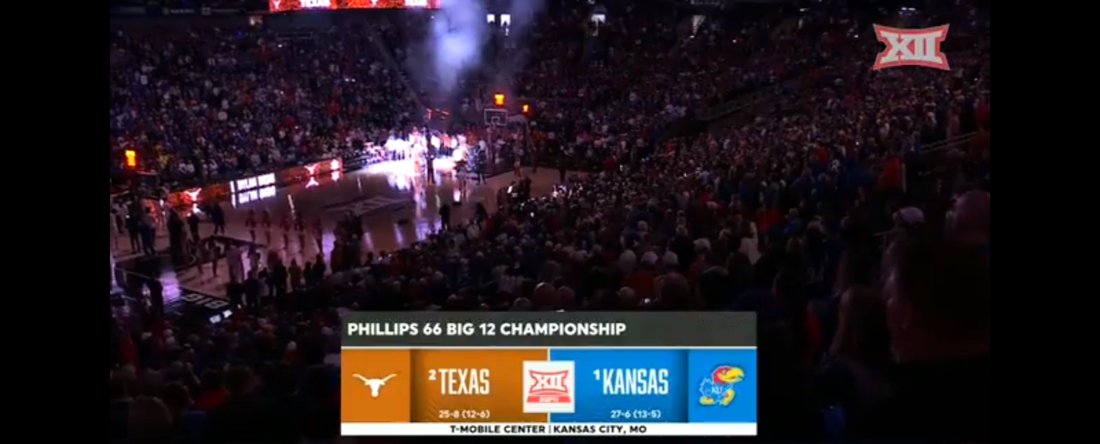 2023 Phillips 66 Big 12 Men’s Basketball Championship: Texas vs Kansas