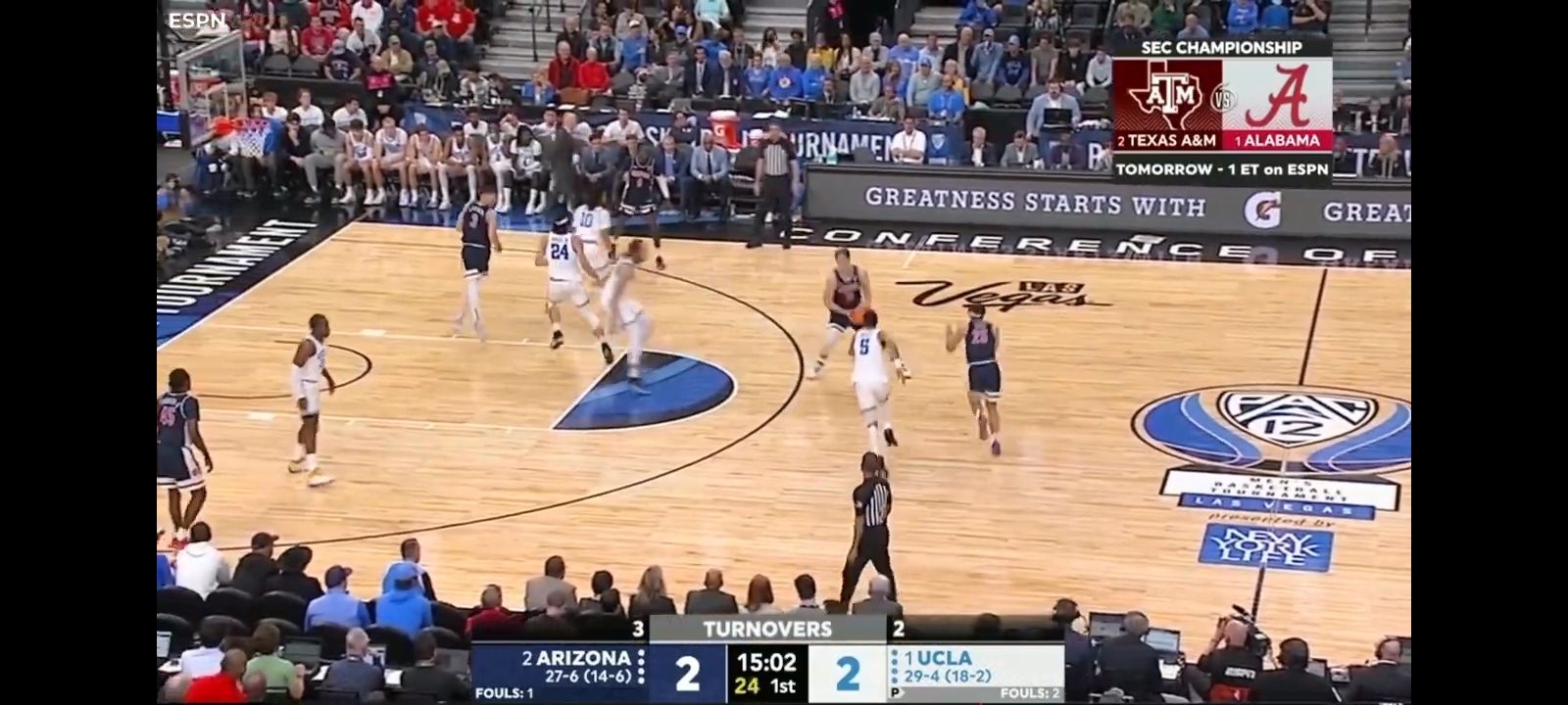 Arizona vs. UCLA | 2023 Pac-12 Men’s Basketball Tournament Championship Game Highlights