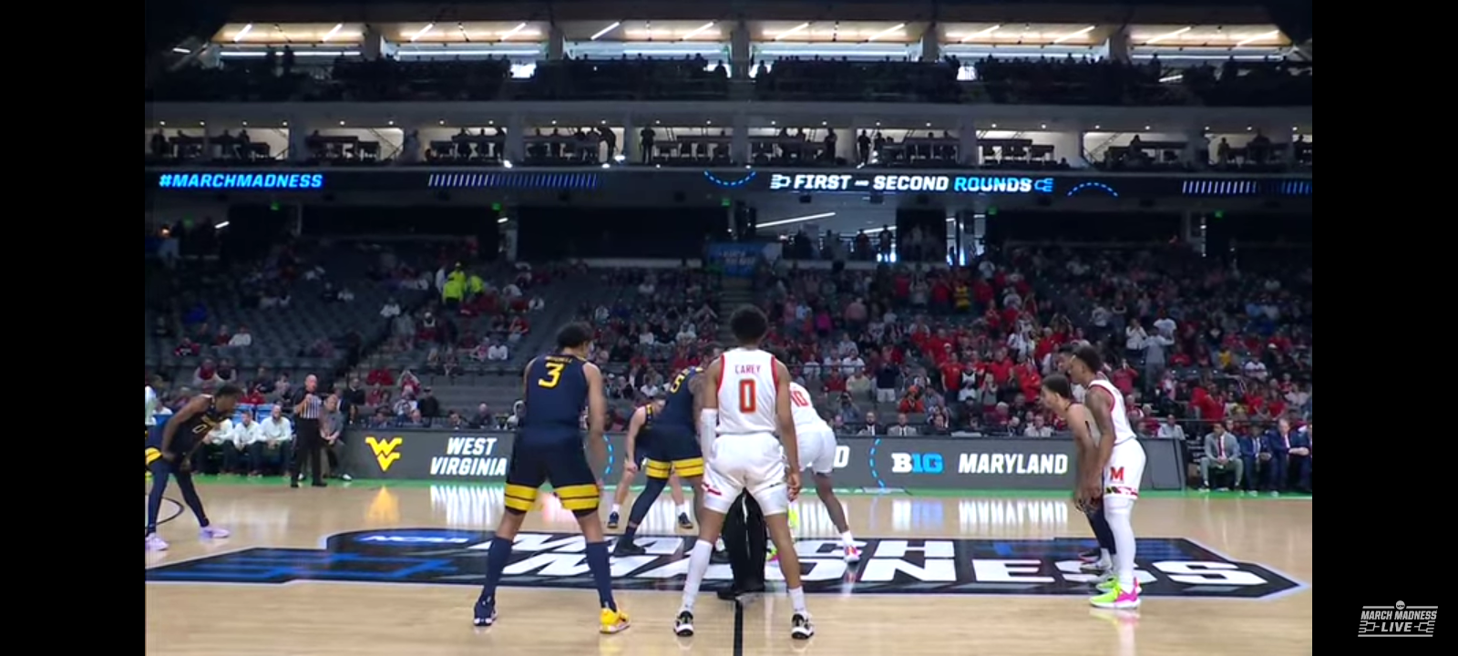 Maryland vs. West Virginia – First Round NCAA tournament extended highlights