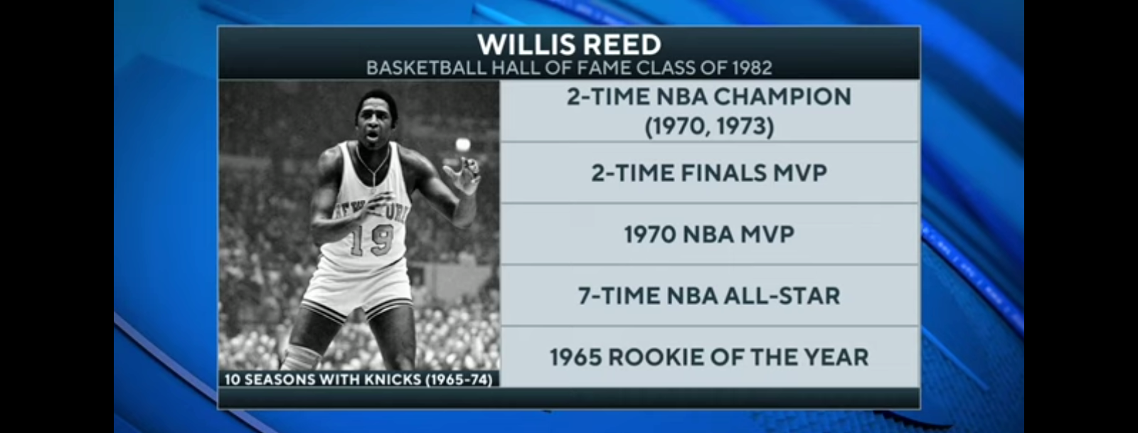 Willis Reed, New York Knicks legend and two-time NBA champion, dies at 80