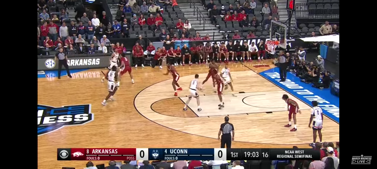 UConn vs. Arkansas – Sweet 16 NCAA tournament extended highlights