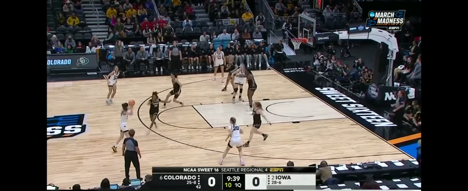 Iowa vs. Colorado – Sweet 16 NCAA tournament extended highlights