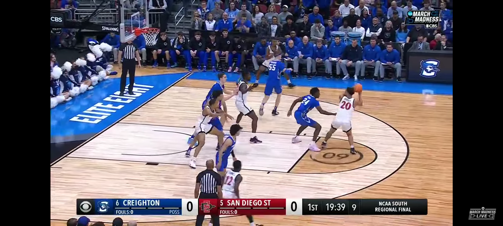 San Diego State vs. Creighton – Elite Eight NCAA tournament extended highlights