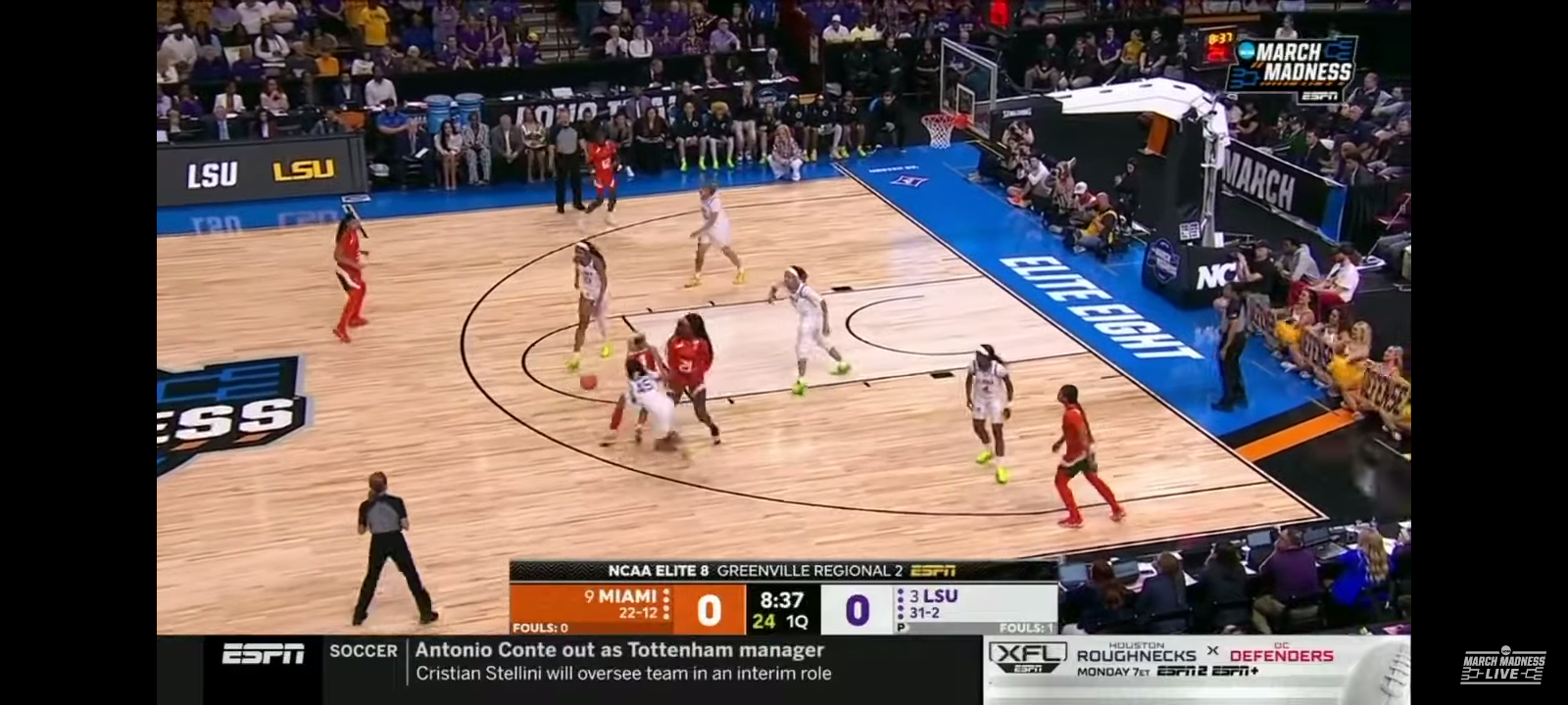 LSU vs Miami – Elite Eight NCAA tournament extended highlights