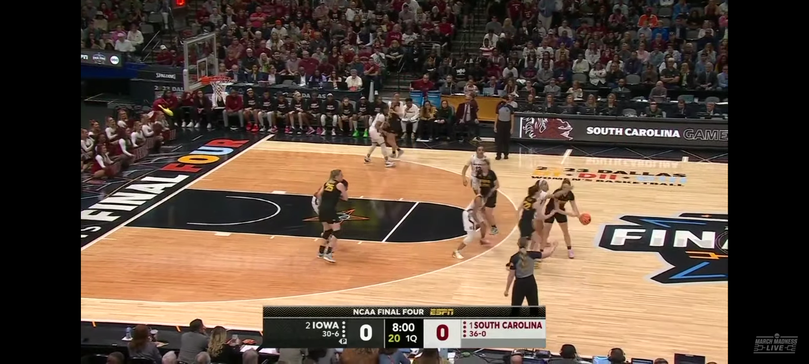 Iowa vs. South Carolina – Final Four NCAA tournament extended highlights