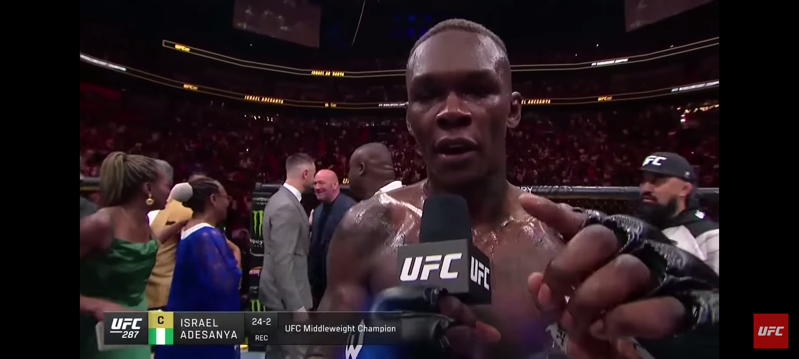 Israel Adesanya Octagon Interview