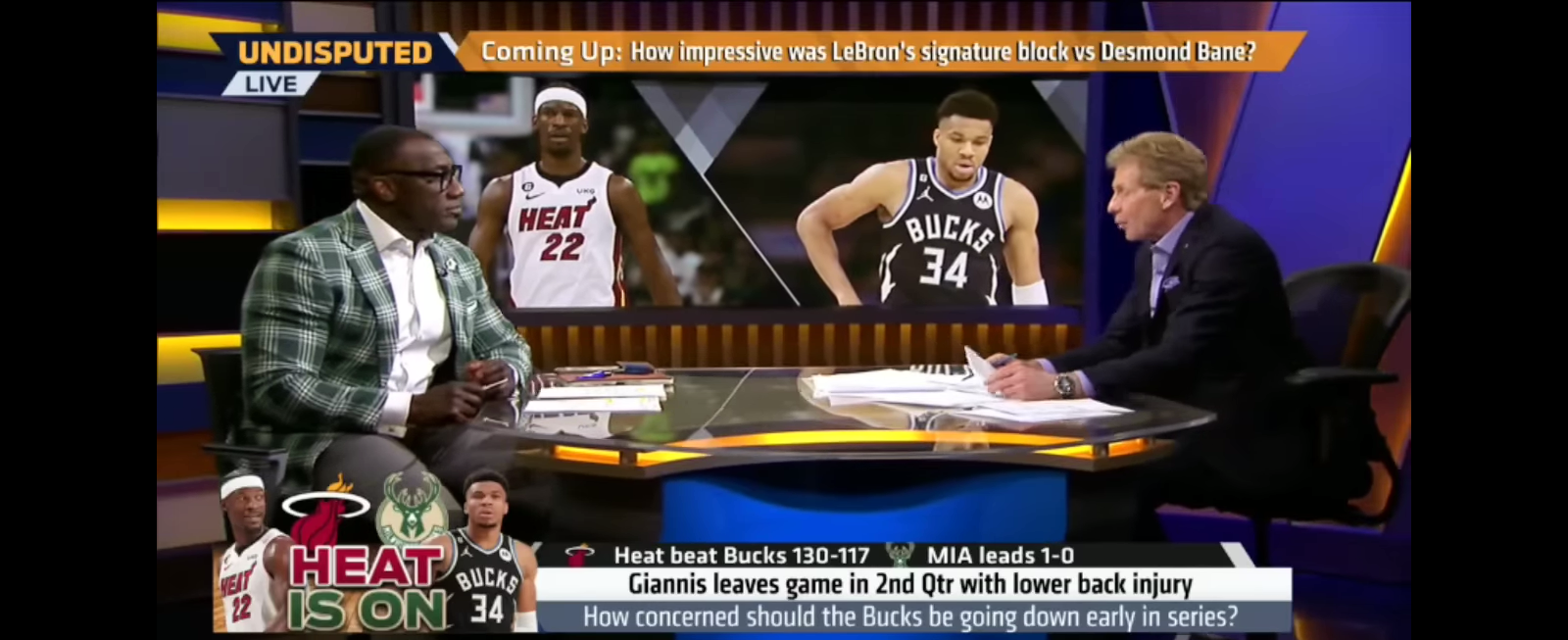 Milwaukee ELIMINATED! Shannon on Giannis lower back injury as Heat beat Bucks in Game 1